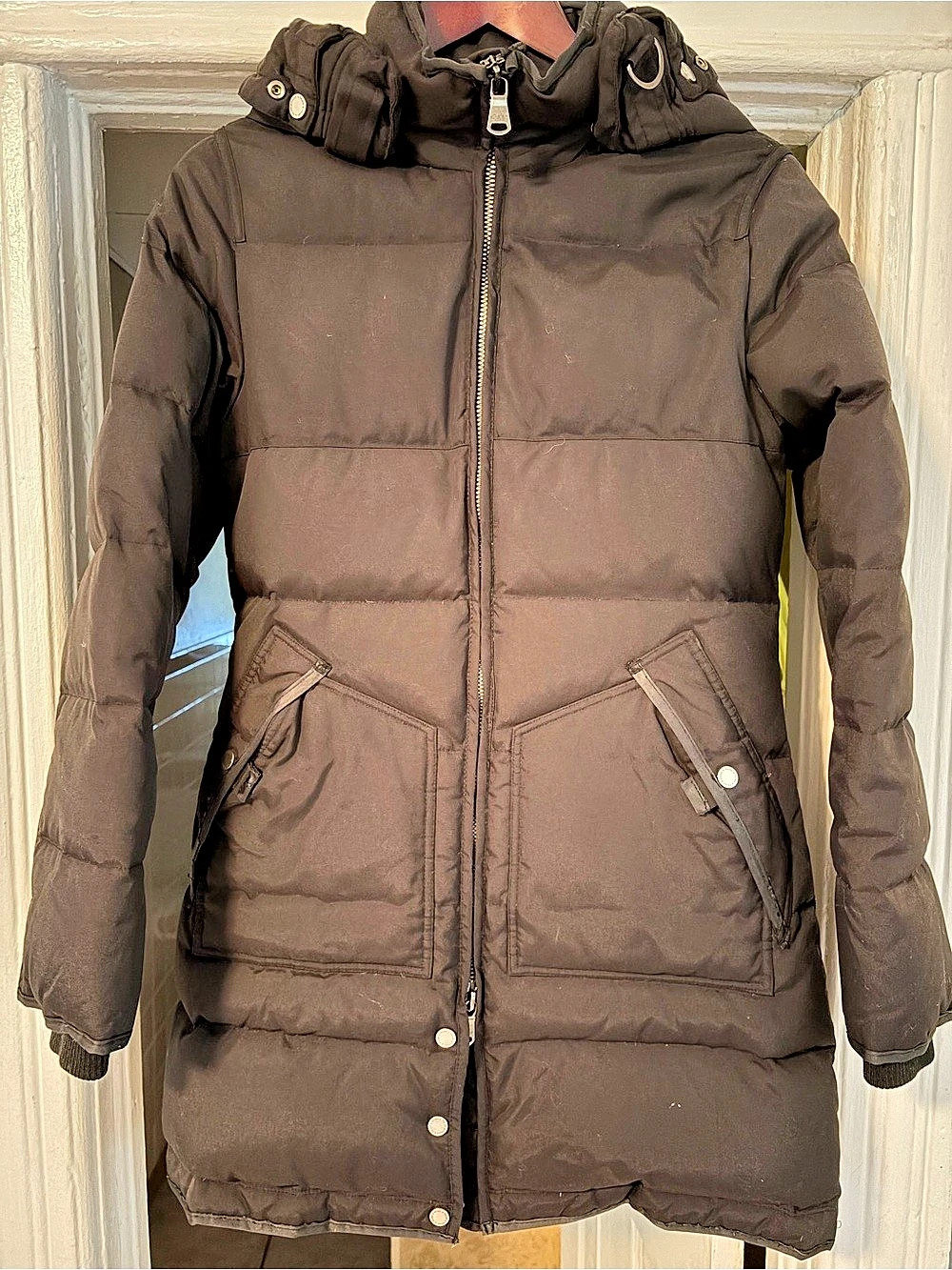 Pajar Parka Puffer in Size Small with detachable rabbit dur hood